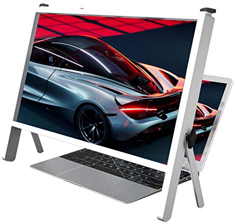 Screen Magnifier for all Smartphone, Laptop 3D 21 Inch Laptop Computer Screen Magnifier, Laptop Computer Screen Magnifier Expanders Bracket Magnifiers Ultra-Clear Projector Screen Magnifying, Por
