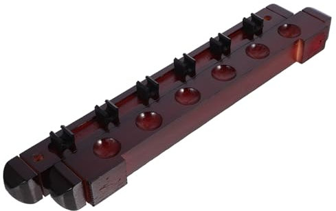 FOYTOKI 1satz Queue Wandmontage Fach Billiard Ständer Für Pool Queues Stabiler Aufbewahrungsrack Für Billardzubehör Für Billiard-enthusiasten Rotbraun