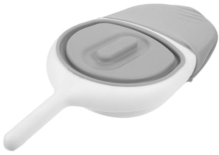 HAPINARY Padella Portatile Per Urine Manico in Plastica e Coperchio Compatto e Leggero Adatto Per Anziani Disabili e Pazienti Allettati Facile Da Pulire e Trasportare