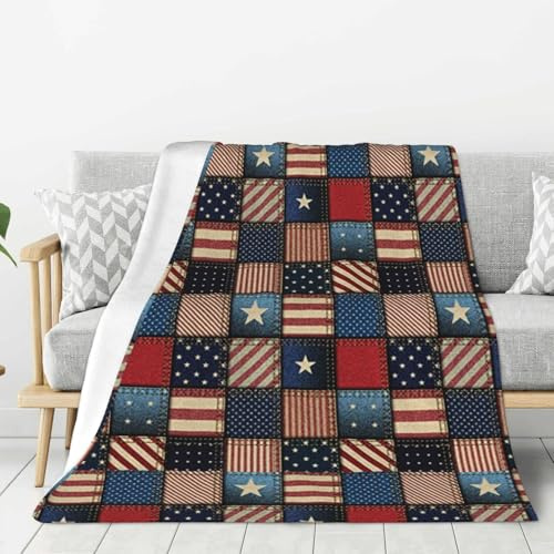 GSGCSBYMLG Coperta stampata patchwork bandiera americana coperta calda coperta coperta