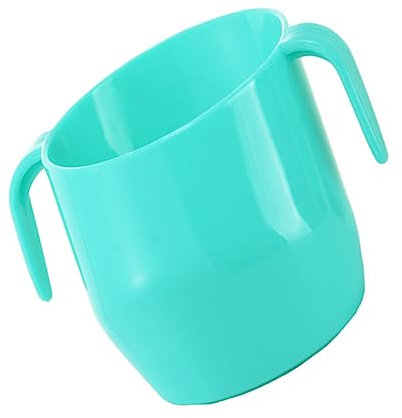 ifundom Taza Entrenamiento Infantil Con Asas Dobles Ergonomía Oblicua Portátil Para Niño Niña y Bebés Verde