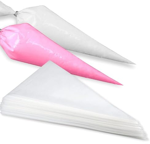 Pastry Piping Bags Anti Burst - Extra Thick 100 Pack Cake Decorating Bags, Disposable Icing Bags for Cakes, Cupcakes, Cookies & Frosting - Professional Baking Tools for Bakers (30cm, Thickened)