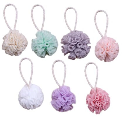 Kisangel Doll House Shower Decor Bath Massage Sponges for Adults Newborns Mini Bath Ball Models