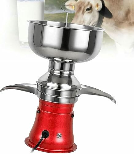 BGVYFXEZ Fresh Milk Cream Centrifugal Separator, Stainless Steel Electric Cream Separators, Goat Milk Separator, Cow Cream Separator, Milk Skimmer