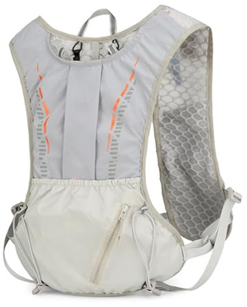 Laufrucksack | Sportrucksack mit reflektierendem Streifen - Leichter Trinkrucksack mit ergonomischem Schultergurt für Wandern Skifahren Reisen im Freien