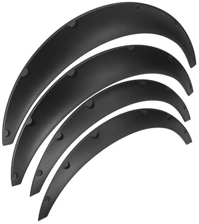 Guardabarros 4 Uds Accesorios De Coche Guardabarros De Arco De Rueda Cubierta Bengalas Embellecedor Guardabarros Protector De Labios Tiras Antiarañazos Universal