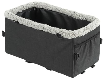 Hundbilstol, bilstol för hundar | Avtagbar armstöd Pet Car Seat | Automotive Center Console Cat Bed med justerbara remmar bärbara för lastbilsresa inomhus utomhuspicknick