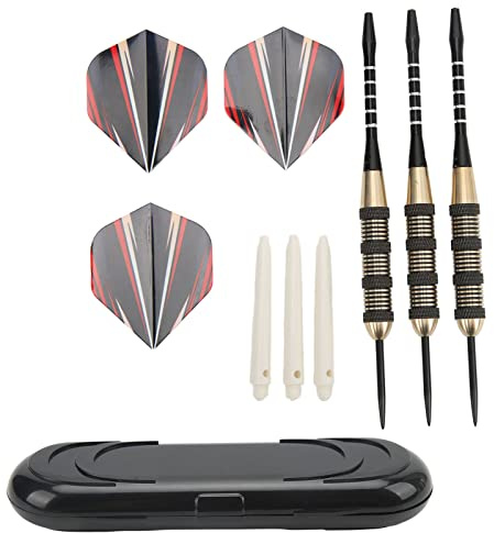 plplaaoo Set di freccette professionali con punta in acciaio 20 g 3 pezzi Set di freccette con asta in rame ad alte prestazioni per principianti e giocatori professionisti Materiale in