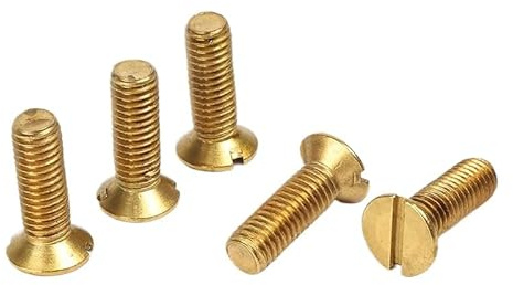 Edelstahl-Maschinenschrauben Schlitz-Senkkopfschrauben aus Messing M4-M12(M12 x 1.75 x 80mm)