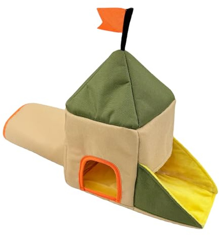 MZRAN Túnel interactivo para mascotas pequeñas, diseño colorido, casa de refugio para juegos de animales pequeños, comodidad y exploración de túnel de hámster