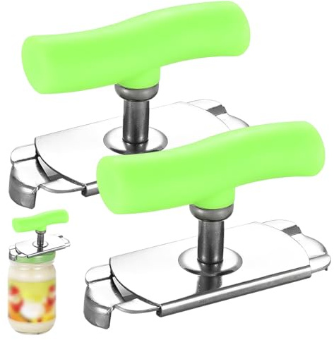 GXGM 2 Pezzi Apriscatole, apribarattoli, apribottiglie manuale, apribottiglie a vite, per senior, per famiglia, picnic, negozio