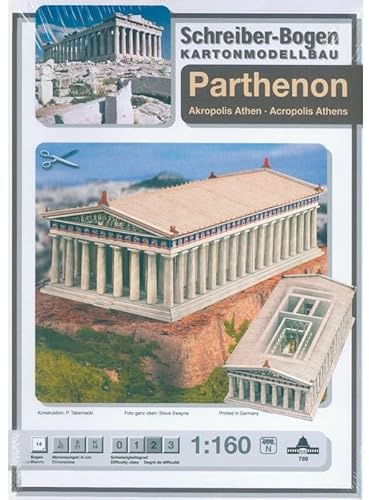 Schreiber-Bogen. Kartonmodellbau. Parthenon. Akropolis Athen