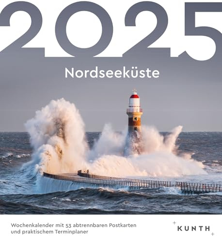 Nordseeküste - KUNTH Postkartenkalender 2025: Hochwertiger Tischkalender mit 53 traumhaften Postkarten (auch zum Aufhängen)