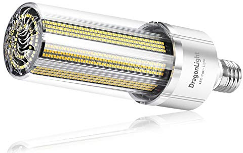 DragonLight - 240W Lampadina a LED a forma di mais super luminosa da (sostituisce 1400 Watt) Base E40, 5000K luce bianca fredda, 32400 lumen, per grandi aree, garage, officine, cortili