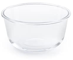 Rotho Contenitore Pagamalu in Vetro Trasparente senza coperchio tondo lt 1. Adatto ad alte temperature +300° gradi e a basse temperature -20° gradi. Coperchi adattabili in silicone, plastica e bambù.