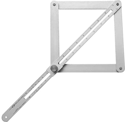 DOITOOL Holzbearbeitung Messwerkzeug Lineal Gehrungslehre Winkelmesser Edelstahl Faltbare