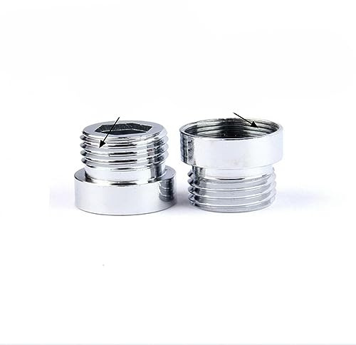 Stainless Steel M22 to 1/2 Thread Connector Household Bathroom Shower Hose Connector Kitchen Faucet Joints Water Tap Adapter-Female 22 Male 1l2