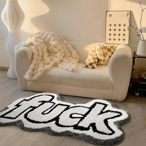 RoomTalks Boho-Badezimmerteppich, extra lang, für Dusche, Boden, Bad, 61 x 130 cm (B x L), rutschfest, waschbar, niedlich, trendig, flippig, cool, kleine Schlafzimmerteppiche, Schlafsaal, College,