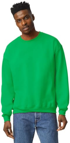 TICTEX Unisex Heavy Blend Crewneck Sweatshirt by Gildan - Herren-Pullover Baumwolle mit Rundhals in vielen Farben - große Größen- Irish Green/L