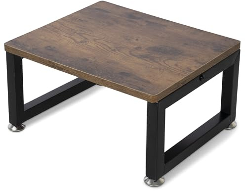 AKOZLIN Marchepied en bois multifonction antidérapant pour adultes, enfants, cuisine, salle de bain, chambre à coucher, capacité de 226,8 kg, 39 x 29 x 20 cm, marron rustique