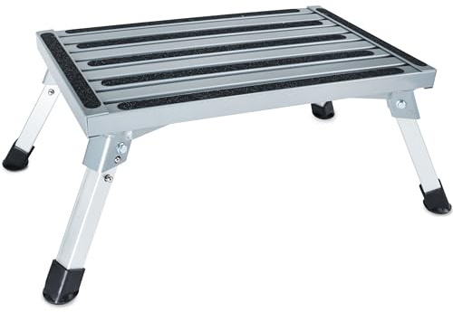 Caravan Trittstufe Klappbare Stufe Aluminium zu 150kg Faltbar Fußbank Tritt