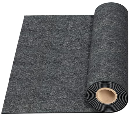 Makamsui Tappetino rettangolare per garage, 20 x 6 m, tappetino da garage per sotto auto, moto, tappetino antiscivolo e impermeabile, tappetino da garage extra large per SUV di grandi dimensioni,