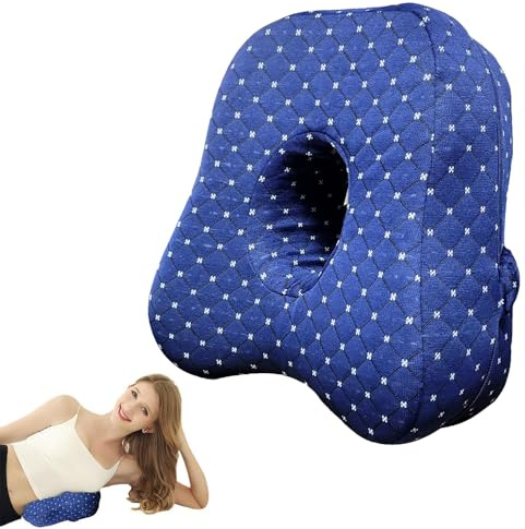 JOAASU Revoget Alignment Knee Pillow, Knee Pillow for Sleeping on Side, Revoget Alignment Pillows with Adjustable Strap, Leg Pillows for Sleeping on Side, Relieve Pressure on Lower Back (Sky Blue)