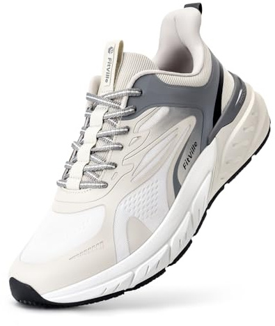 FitVille Extra Wide Fit Trainers for Men Breathable Walking Running Shoes Non-Slip Sneakers for Flat Feet Plantar Fasciitis