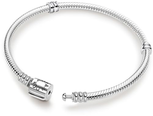 ZHUOMOT Charm Armband Silber 925 Damen, Armbänder Moments Serie Schlangenketten Bracelet,Charms Armband Damen Silber Anhänger Armbänder,Bettelarmband Schmuck Geschenk für Frauen,17 18 19 20 21 23CM
