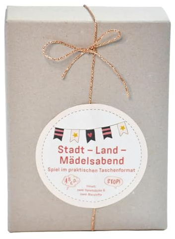Tool & Tree Stadt-Land-Mädelsabend - Lustiges Spiel für Mädchen, Teenager, Freundinnen & Erwachsene - Party-Game im Taschenformat - JGA, Frauenabend, Bachelorette-Party, Gender Reveal, Babyparty