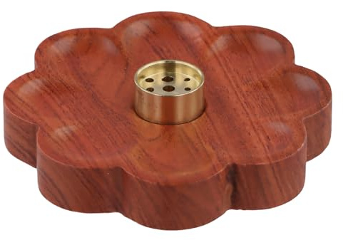 Culinavog Porta Incenso Per Bastoncini in Legno, Bruciatore di Incenso Fatto a Mano, Porta Bastoncini di Incenso, Piatto per Candele Ideale per meditazione yoga Camera da Letto Soggiorno Ufficio