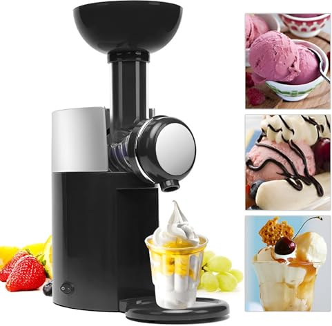 Hopeyhfm Sorbetière, Machine à crème glacée aux fruits très facile à utiliser, yaourt glacé, gelato, Machine à boissons glacées, 100% naturel, sans gluten, réutilisables (Style 2)