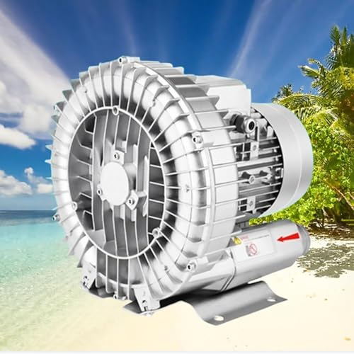 Soffiante a Vortice Soffiatore Ad Anello Ventilatore Centrifugo 220 V Monofase Soffiaggio Motore Pompa a Vuoto Industriale per Soffiaggio D'aria per Uso Industriale - Potenza Motore