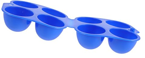 Homoyoyo Caja de Huevos para Acampar Compartimentos Reutilizable para Viajes Picnics y Refrigeradores Organizador de Huevos