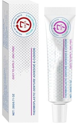 Gel Adhesivo Para Dentaduras Postizas Superiores,Adhesivo Termoplástico Para Dentaduras Postizas,Sin Olor,Aplicable A Adultos Y Familiares,20G