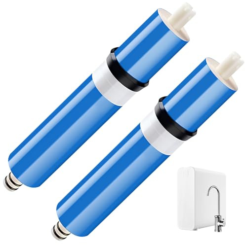 Membrane osmose inverse 50 GPD pour filtre eau domestique, cartouche RO compatible boîtier 1812/2012, 98% taux de rejet, membrane TFC sèche NSF 58 pour système de filtration sous évier