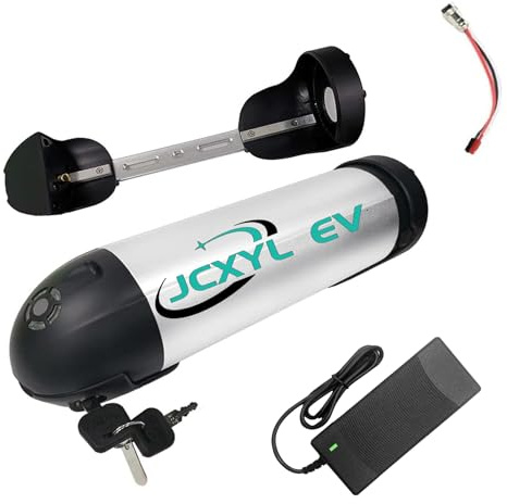 JCXYL EV Batería de Iones de Litio para Bicicleta eléctrica (36 V, 10 Ah, 12 Ah, 14 Ah, 8 Ah) y Tipo Botella (48 V, 8 Ah, 9 Ah, 11 Ah)