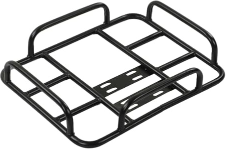 Aramox Scaffale per Scatole per Consegna Cibo, Robusto Tubo in Acciaio, Staffa per Carichi Pesanti con capacità di 80 Kg per Motociclette e Biciclette Elettriche (#2)