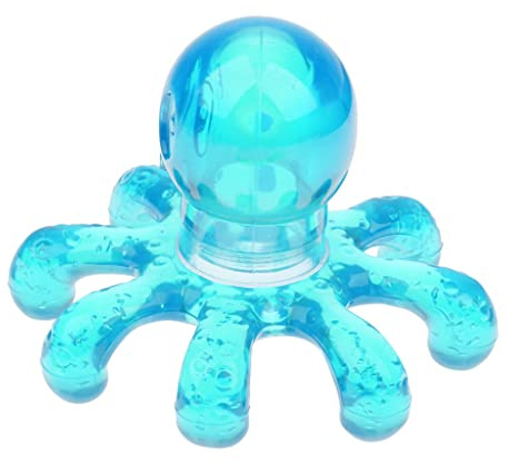 Polpo Testa Scalp Massaggiatore Strumento di Sollievo Dello Stress per Rilassamento - Plastica Blu