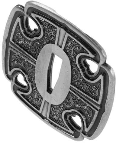 VICASKY Japanese Tsuba Handguard for Tanto or Wakizashi with Engraved Dragon Design, Metal Material, .x.x.cm, Providing Grip Comfort and Stable Installation for Martial Arts