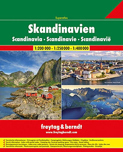 SUPERATLAS SCANDINAVIE: Norwegen, Schweden, Dänemark, Finnland: SCAN