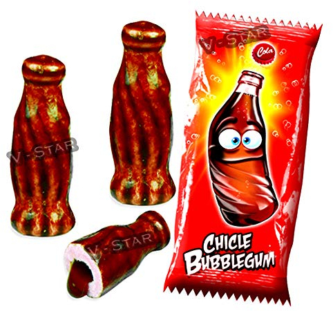 FINI COLA Bottles Liquid Filled Bubblegum Retro Sweets & Candy (50)