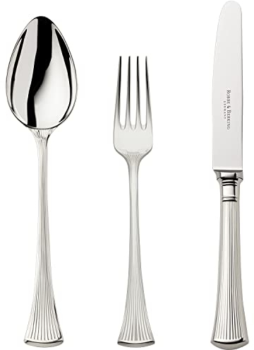 Robbe & Berking Avenue 3 pzas. Cubiertos de menú (Chapado Macizo en Plata con 150 g)