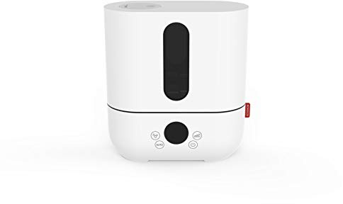 BONECO Ultraschall Vernebler U250 I Luftbefeuchter I 3,5L Wassertank I für Räume bis 50 m² I Aroma Funktion I AUTO Modus I optionales Stimmungslicht I inkl. Wasserfilter (weiß)