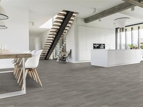 PVC Bodenbelag Vinylboden mit markanter Fuge, Zuschnitt (2m breit, 2m lang)