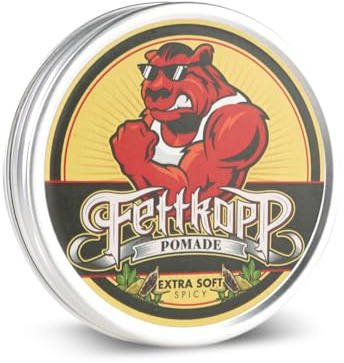 FETTKOPP POMADE - SPICY - zitrisch-würzig - leichter Halt (light hold) - Pomade - 51g