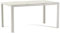 Tavolo rettangolare 150x90 cm in alluminio con top in vetro decorato per esterno e giardino o interno, cucina e sala da pranzo Milo (Struttura Bianca, Vetro effetto Marmo Bianco)