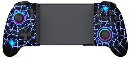 Dynamic Light Wireless Mobile Gaming Controller for iPhone/Android,Phone Gaming Controller with Hall Effect Joysticks &Programmable Buttons iPhone Gamepad Support Xbox Game Pass/GeForce Now/Steam Link