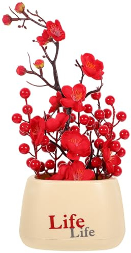 POPETPOP Artificial De De Fortuna y De Ciruelo Decoración Moderna para y Diseño Realista