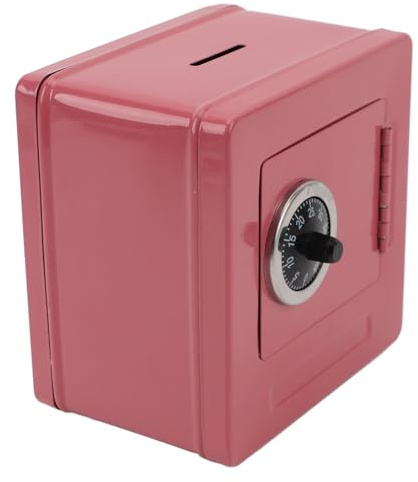 FTVOGUE Boîte de Mot de Passe en Espèces Peut Coder la Boîte de Verrouillage du Stockage Spacieux sécurisé avec une Construction en Métal Robuste pour les Clés Vérifie la Maison (PINK)